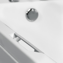 Μπανιέρα Ακρυλική Caronite QUANTUM INTEGRA 1700x750 με λαβές Chrome, Carron Bath White